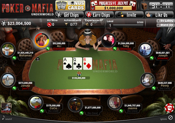 Discount chips for the Facebook Poker Mafia flash game.